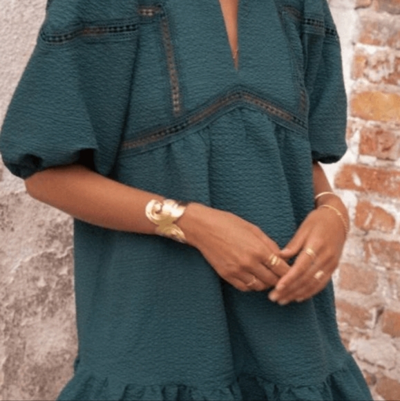 Opullence Dress green emeraude XS *pretty for christmas! - Picture 2 of 3